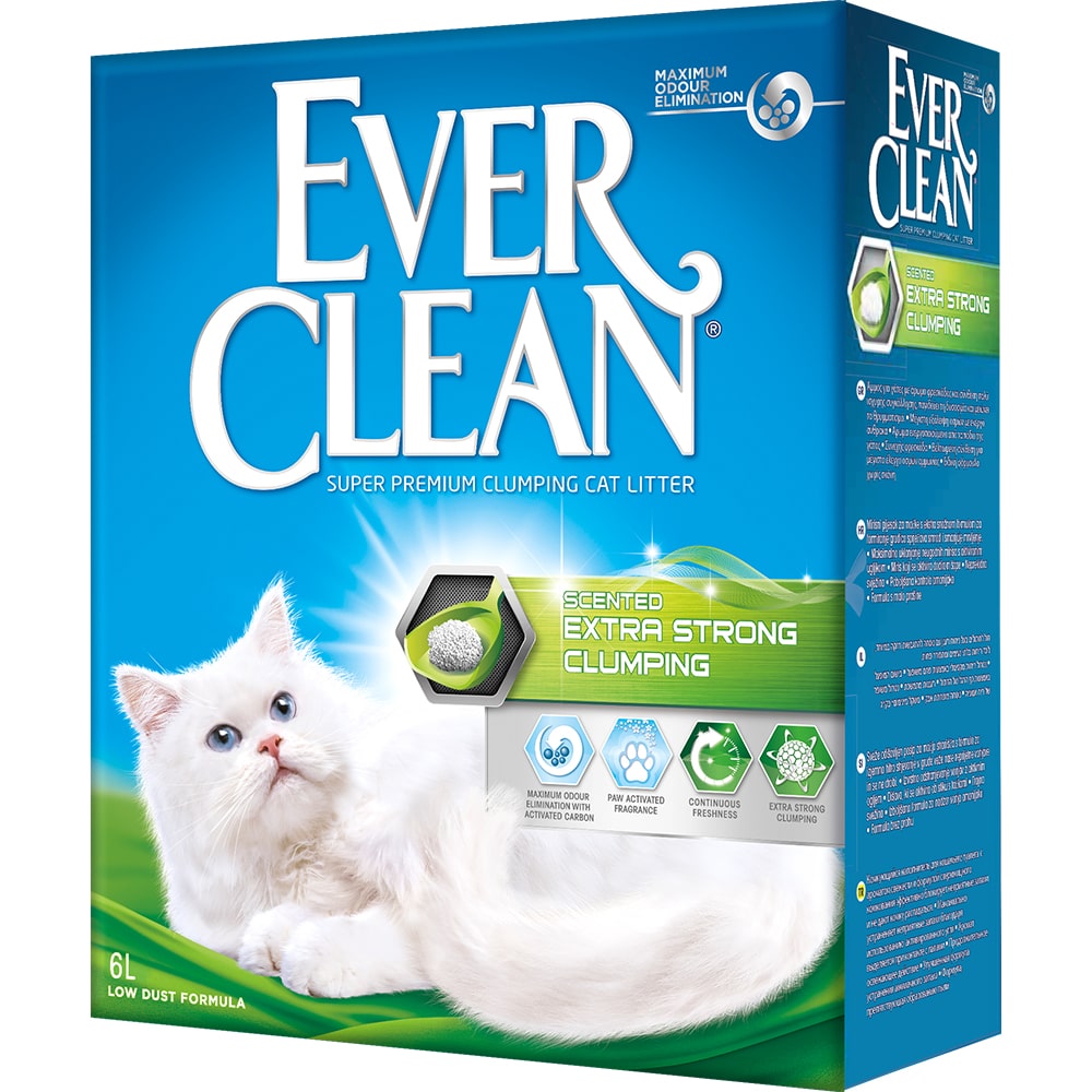 Наполнитель EVER CLEAN Extra Strong Clumping Scented с ароматизатором для кошек  6 л (5,8 кг) 1