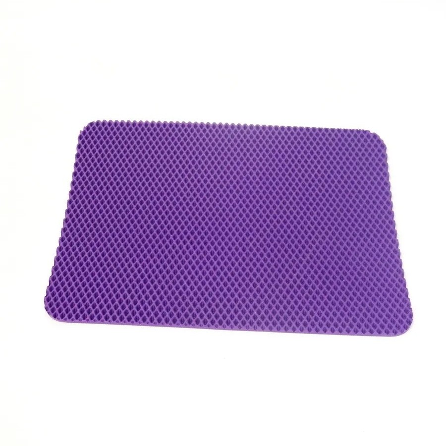 Универсальный коврик к туалету ромб фиолетовый для кошек 68*48 см  1