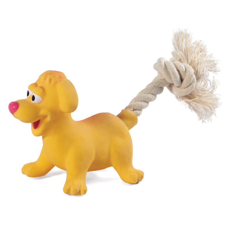 Игрушка Triol MINI DOGS Собачка с веревкой для собак