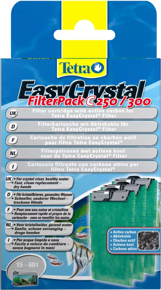 Картридж для фильтра Tetra EasyCrystal с углем 250/300 (3 шт) 1