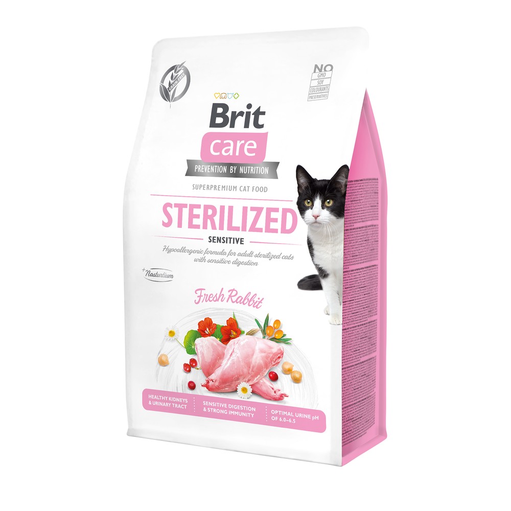 Brit Care Cat GF Sterilized Sensitive для кошек 1