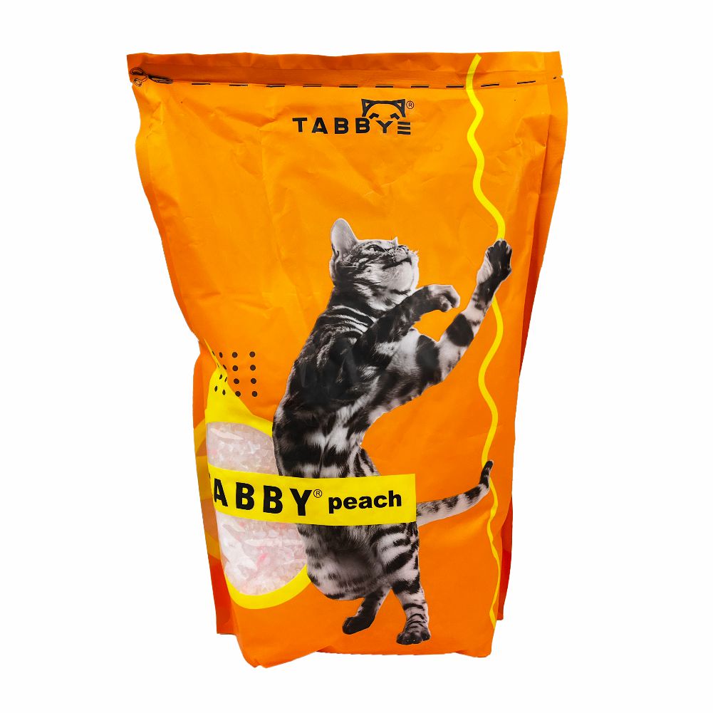 Наполнитель Tabby силикагель персик для кошек