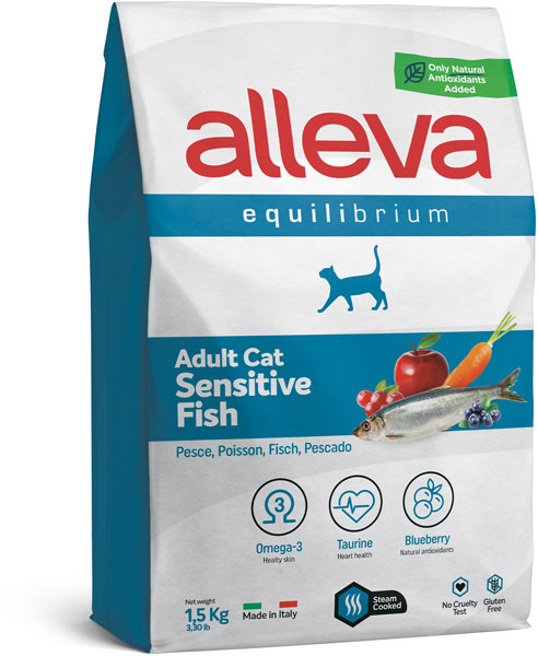 Alleva Equilibrium Sensitive Adult Рыба для кошек 1