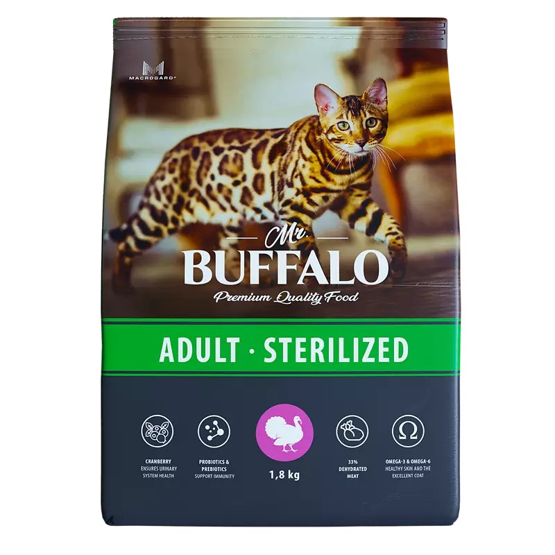 Mr. Buffalo Sterilized Индейка для кошек