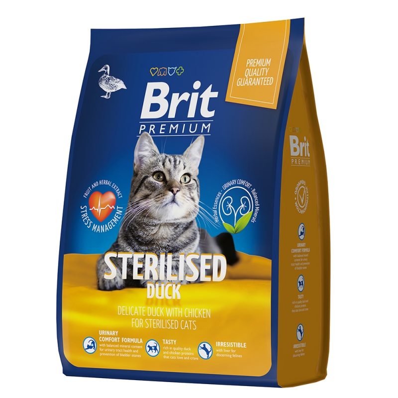 Brit Premium Cat Sterilised Утка/Курица для кошек