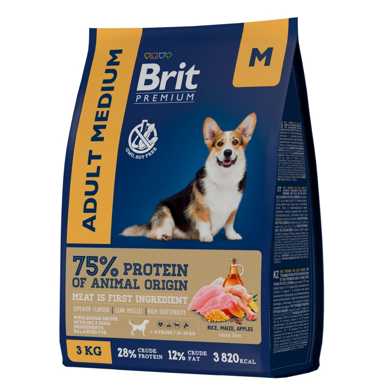 Brit Premium Medium Adult Курица для собак