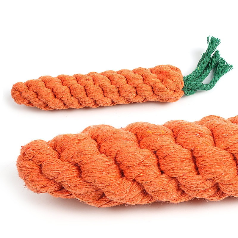 Игрушка Nunbell Морковка плетеная для собак 22*3 см 2