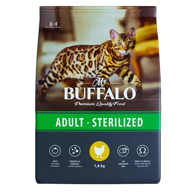 Mr. Buffalo Adult Sterilized Курица для кошек