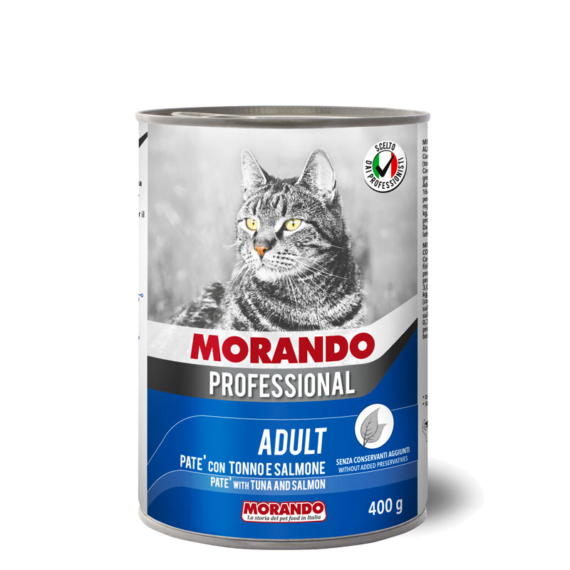 Morando Professional Тунец/Лосось паштет консерва для кошек 400 г