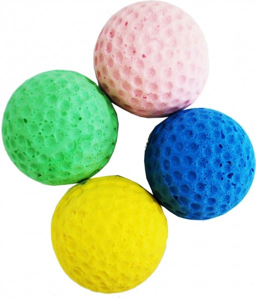Мяч Уют одноцветный для кошек 4 см (1 шт)