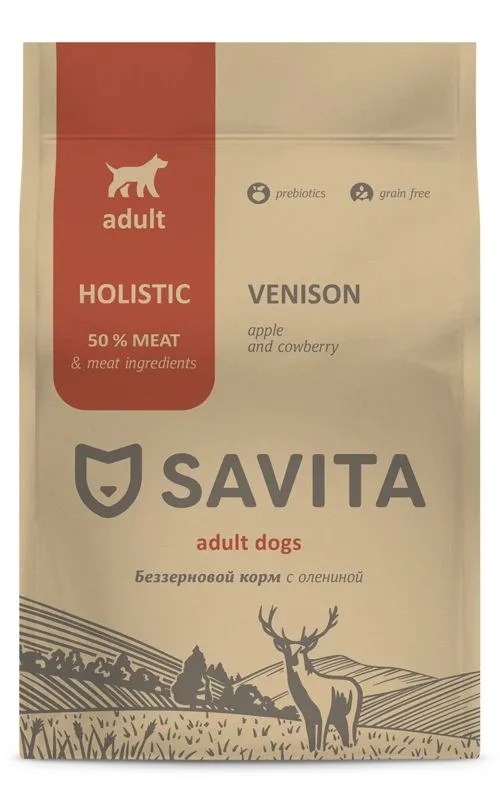 Savita Holistic Adult Оленина для собак