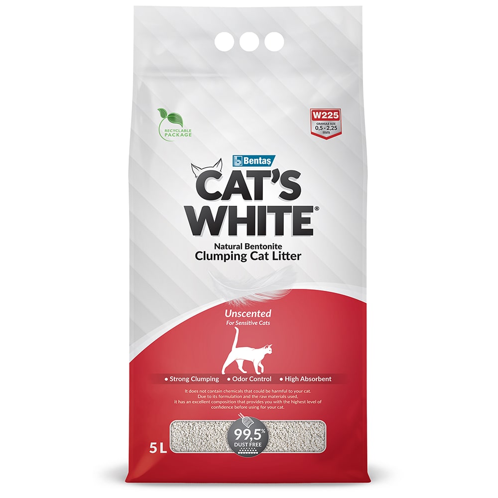 Наполнитель Cat's White Natural комкующийся натуральный без ароматизатора для кошек 1