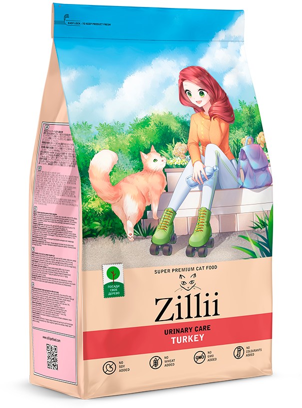 ZILLII Urinary Care Индейка для кошек 1