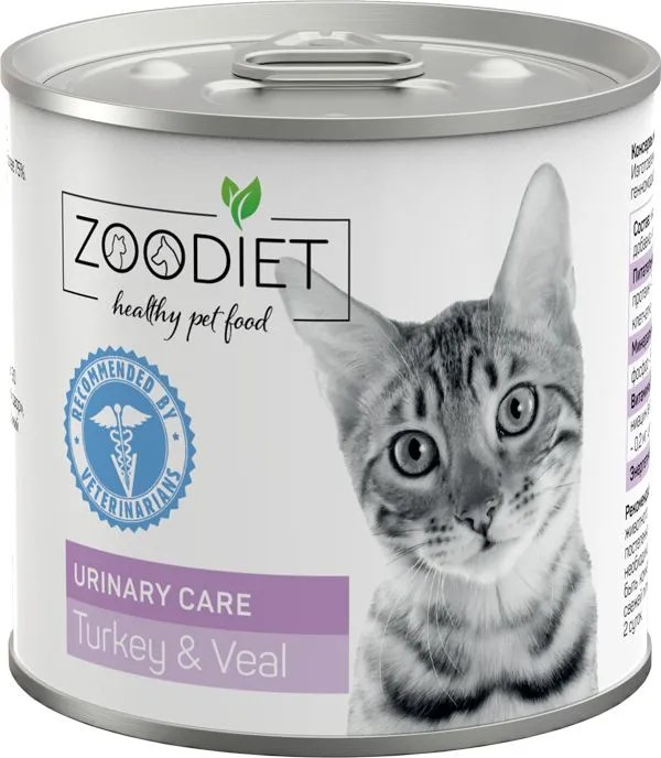 Zoodiet Urinary Care Индейка/телятина консервы для кошек 240 г