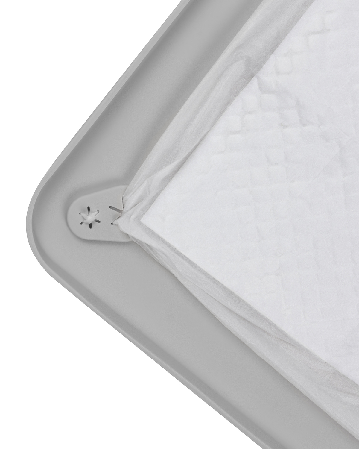 Туалет-коврик силиконовый STEFAN серый под пеленку для животных 62*42 см 4