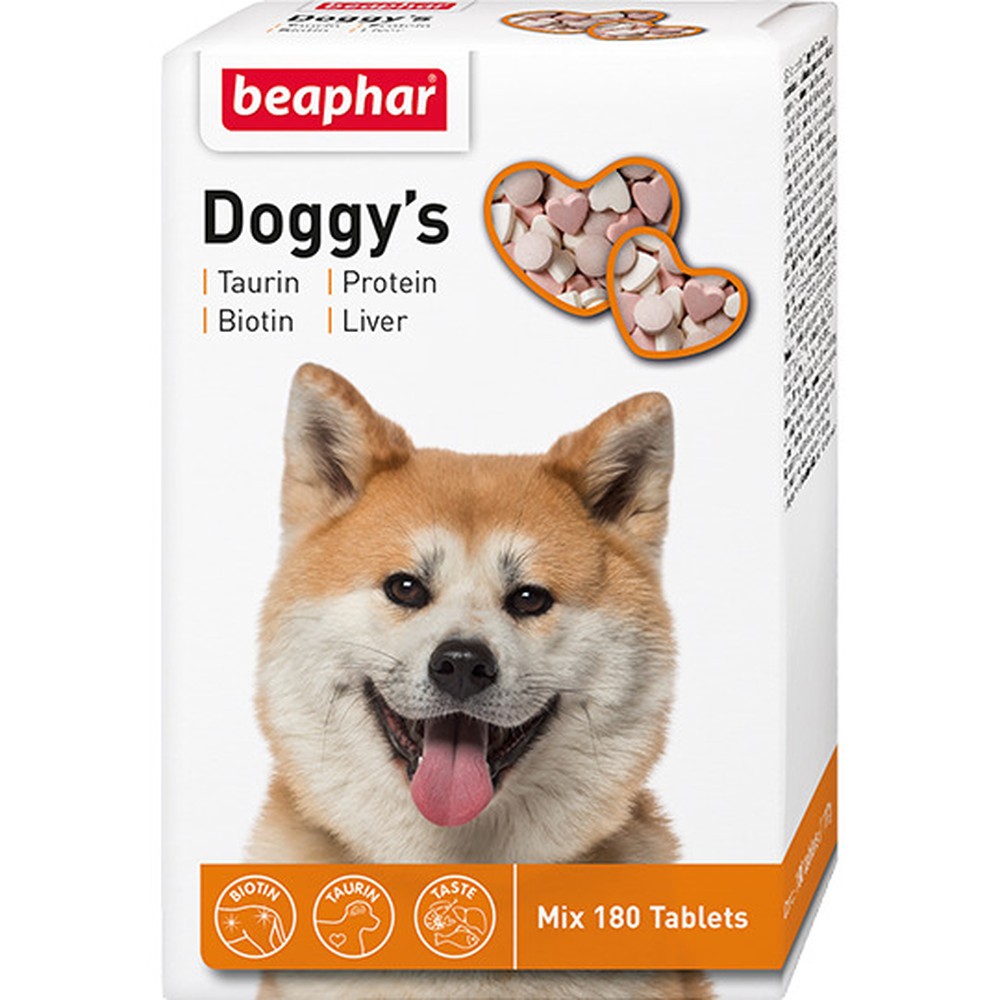 Beaphar Doggy's Mix витаминная добавка для собак 180 шт 1