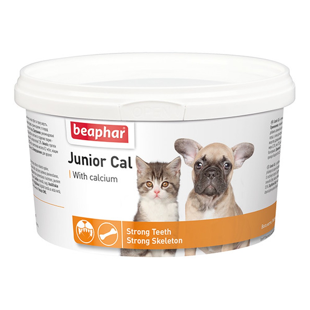 Beaphar Junior Cal минеральная смесь для котят и щенков 200 г 1