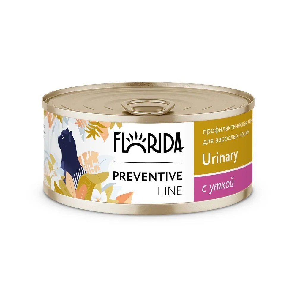 Florida Preventive Line Urinary Утка консервы для кошек 100 г