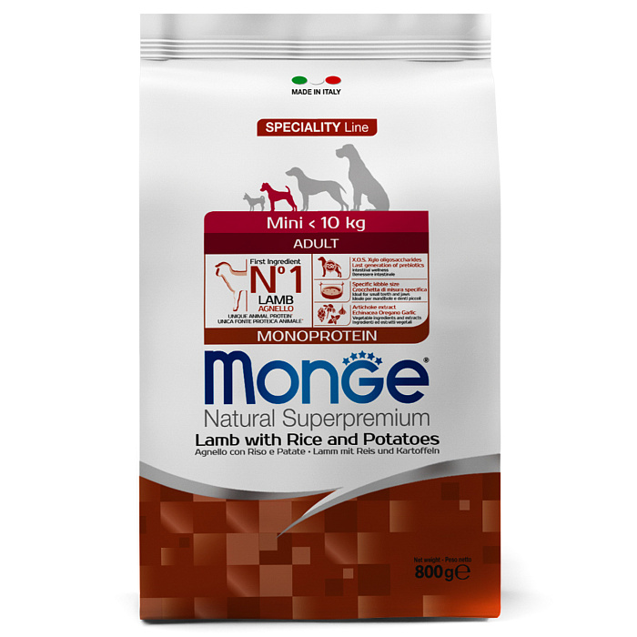Monge Dog Speciality Mini Adult Ягненок/Рис для собак