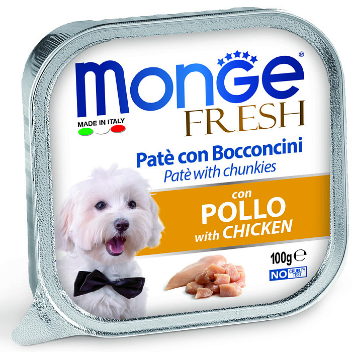 Monge Fresh Курица ламистер для собак 100 г 1
