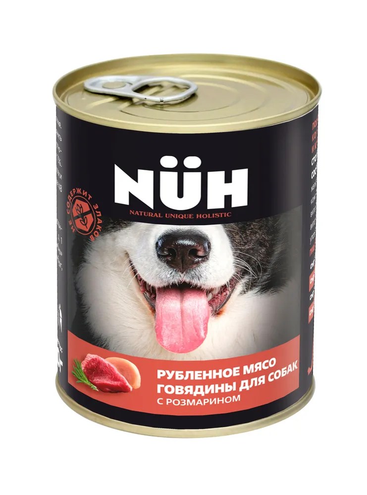 NUH Adult Medium&Maxi Breed Dog Говядина консервы для собак 340 г