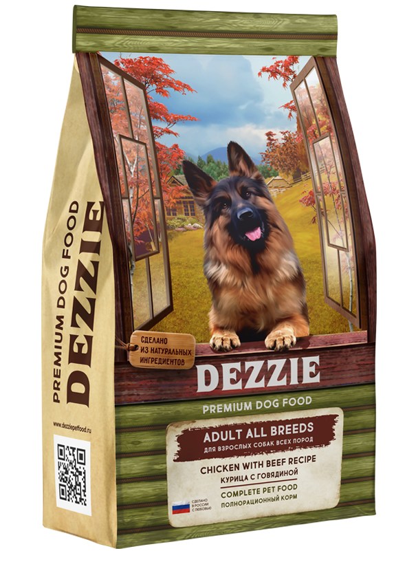 Dezzie All Breeds Adult Курица/Говядина для собак