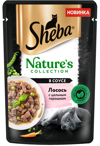 Sheba Natures Лосось/Горох пауч для кошек 75 г