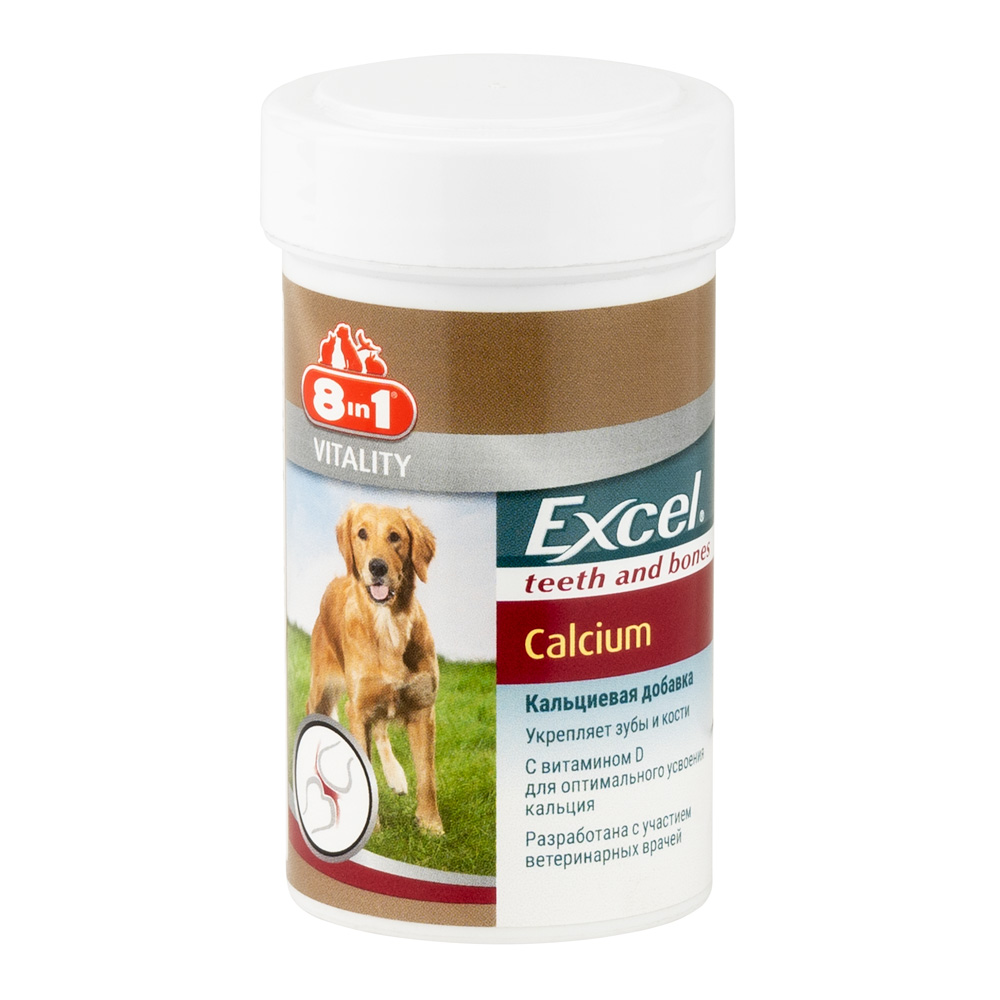 8 in 1 Excel Calcium корм добавка для собак и щенков 1