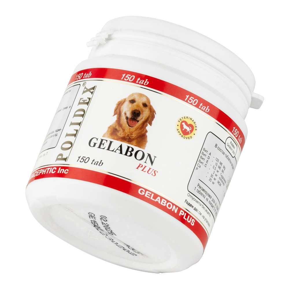 Polidex Gelabon Plus витаминно-минер компл для собак 2