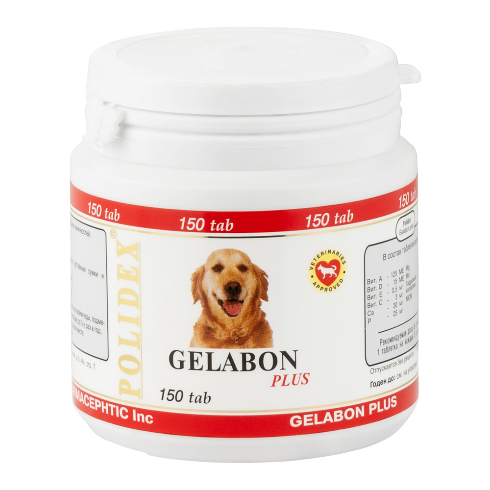 Polidex Gelabon Plus витаминно-минер компл для собак