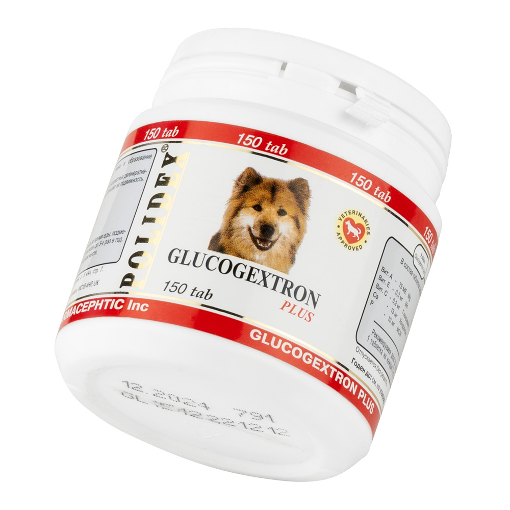 Polidex Glucogextron Plus витаминно-минер компл для собак 2