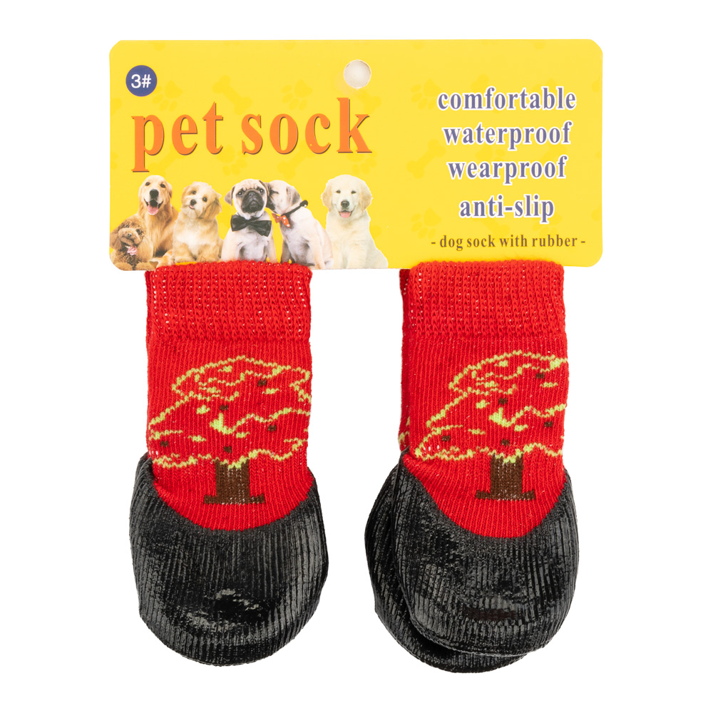Носки PetFashion Красные водоотталкивающие для собак (4 шт)