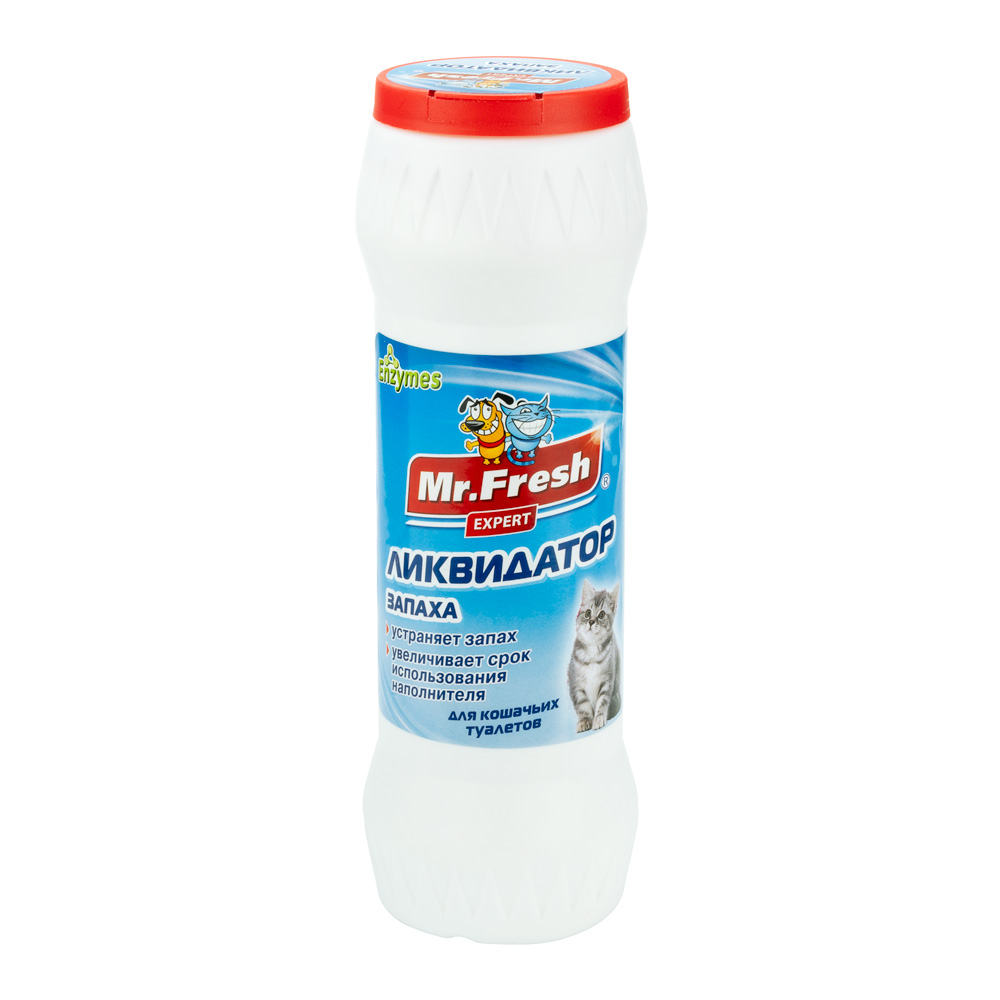 Порошок Mr. Fresh Expert 2 в 1 Ликвидатор запаха для кошачьих туалетов 500 г