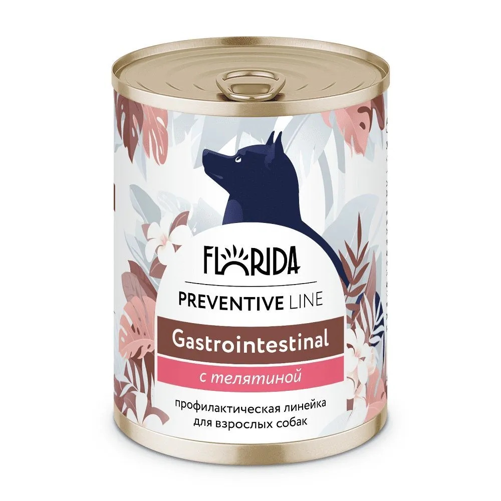 Florida Preventive Line Gastrointestinal Телятина консерва для собак 340 г