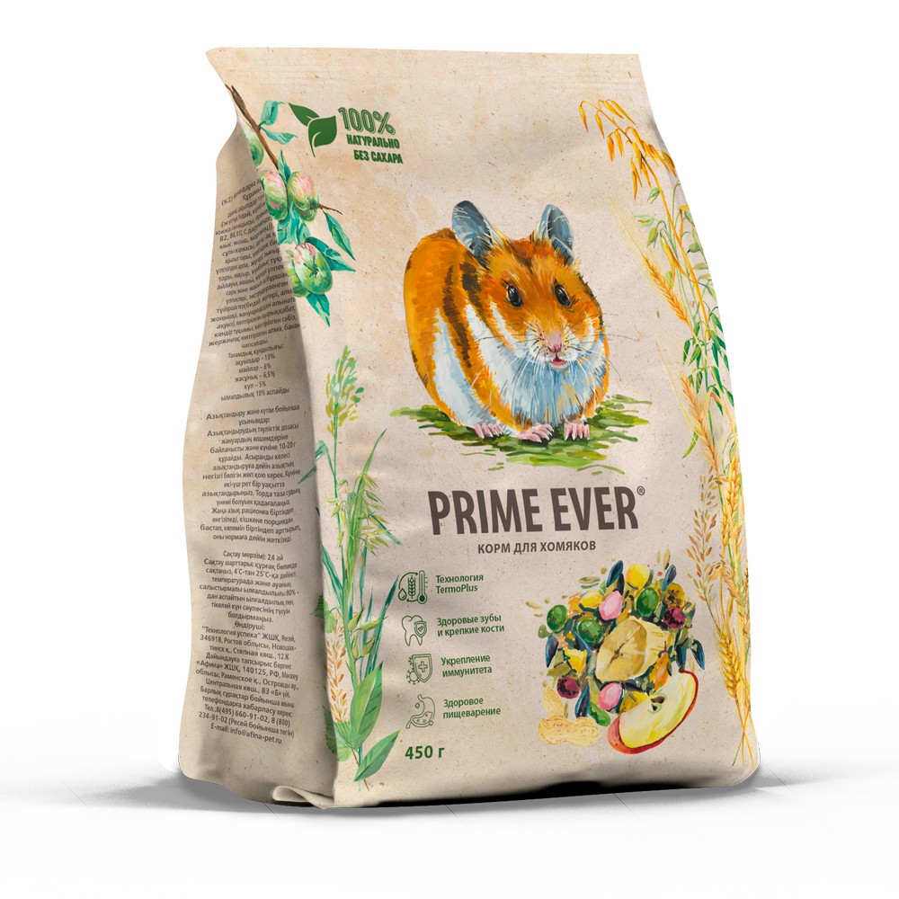 Prime Ever корм для хомяков 450 г