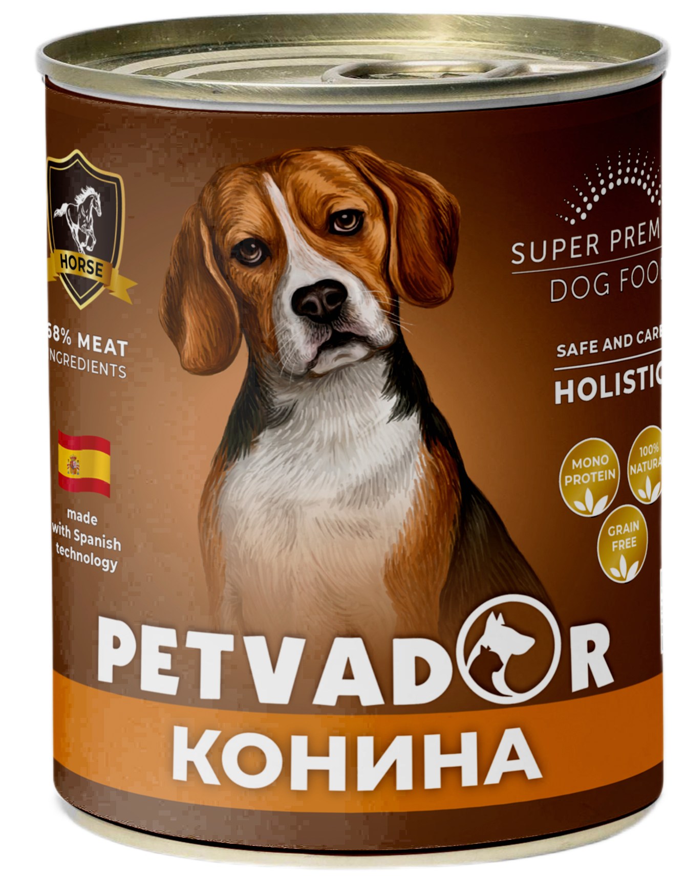 Petvador Конина/тыква консерва для собак 850 г
