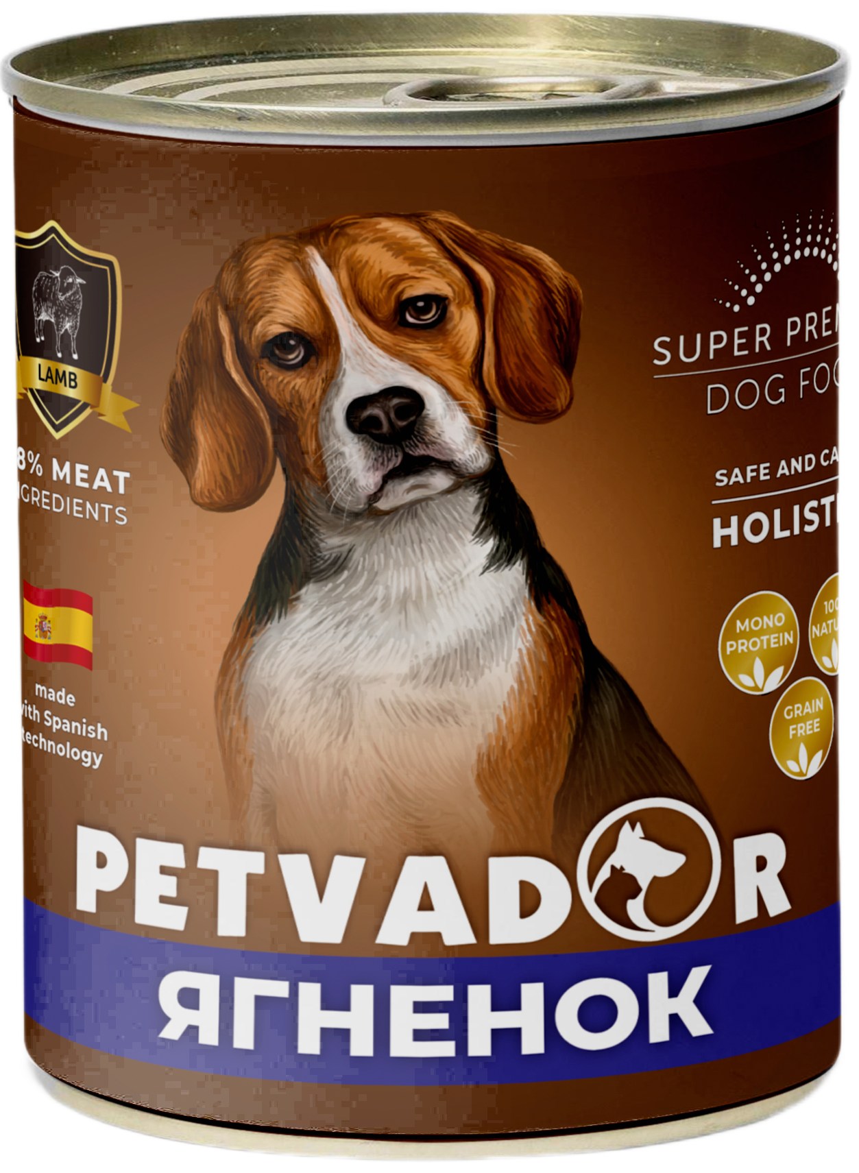 Petvador Ягненок/батат консерва для собак 850 г