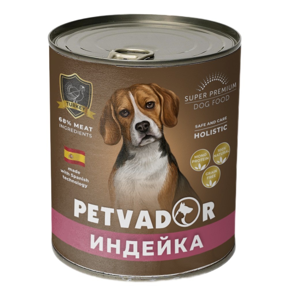 Petvador Индейка консерва для собак 400 г