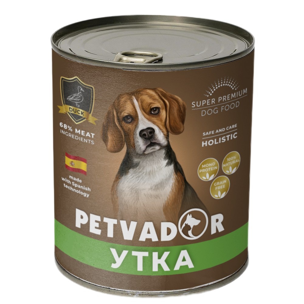 Petvador Утка консерва для собак 400 г