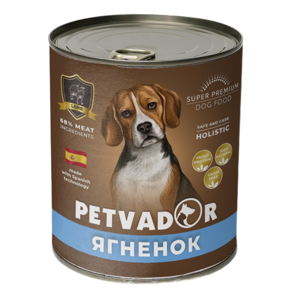 Petvador Ягненок консерва для собак 400 г