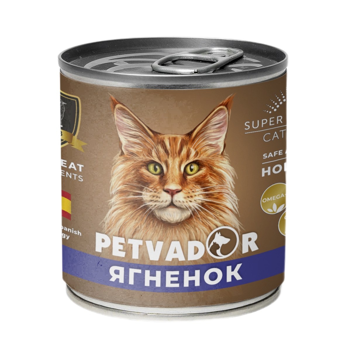 Petvador Ягненок/Лосось консерва для кошек 240 г