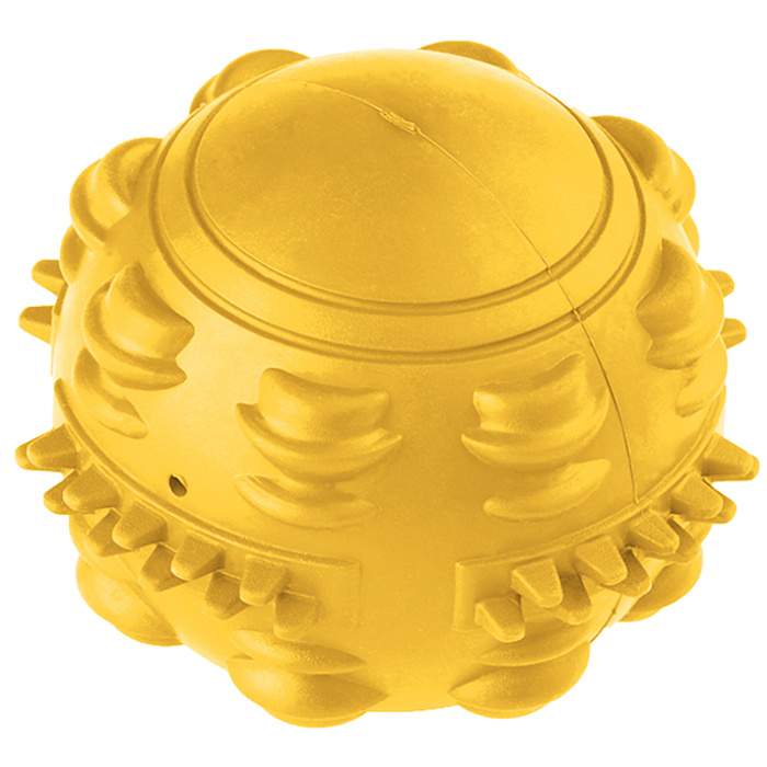 Игрушка Mr. Kranch Мяч с ароматом сливок желтый для собак 8 см 2