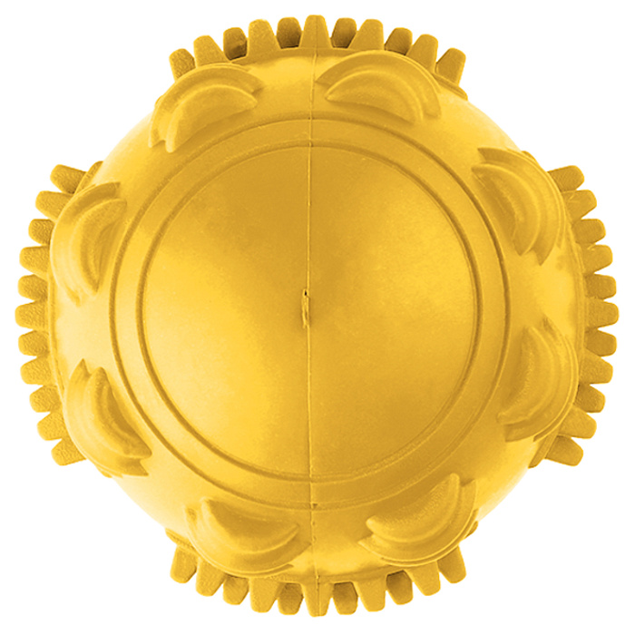 Игрушка Mr. Kranch Мяч с ароматом сливок желтый для собак 8 см 4