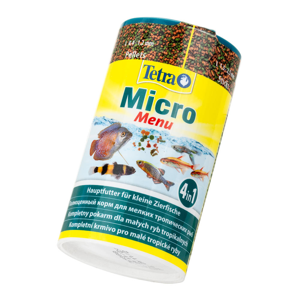 Tetra Micro Menu 100ml 4 вида корма (гран,палоч,шарик,чипсы) 2
