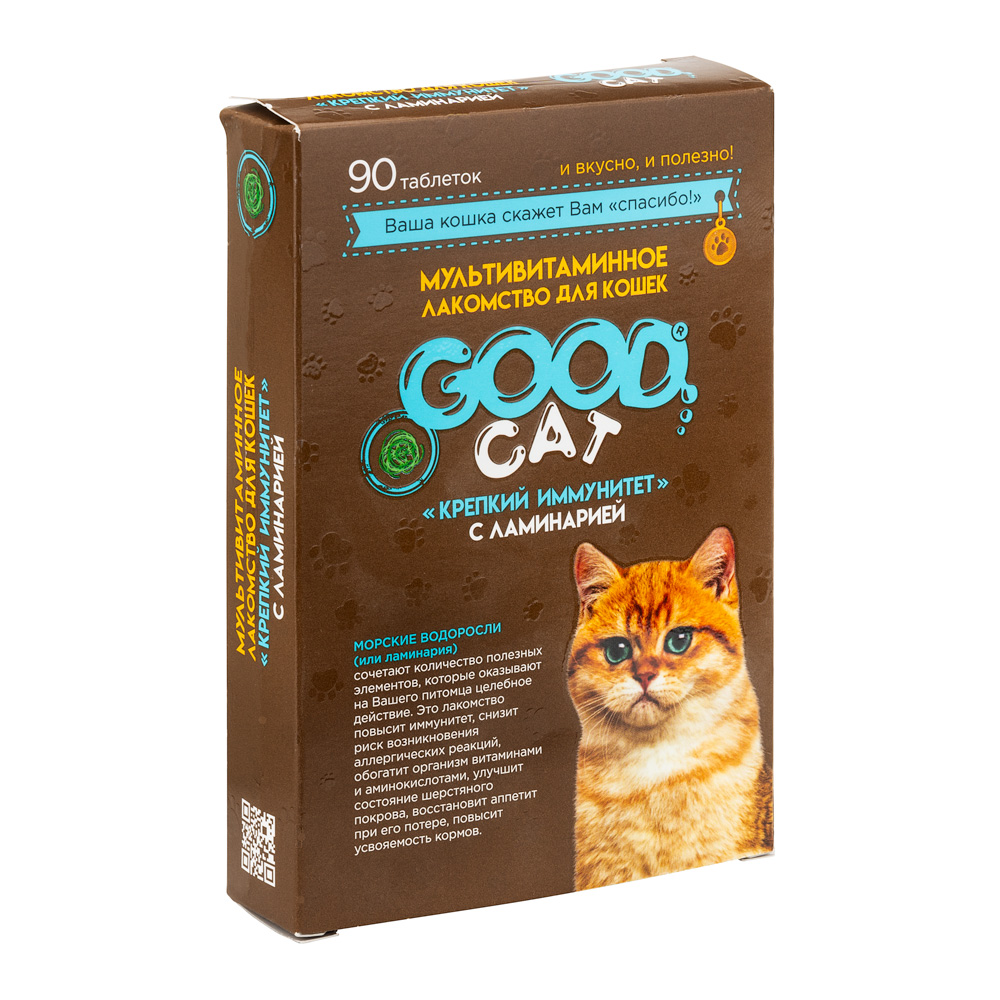 Good Cat Мультивитаминное лакомство "Крепкий иммунитет" для кошек  90 шт