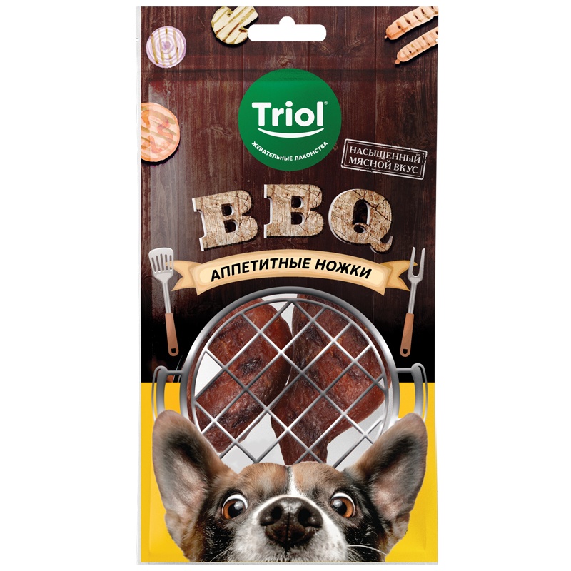 Лакомство Triol BBQ Аппетитные ножки для собак 105 г