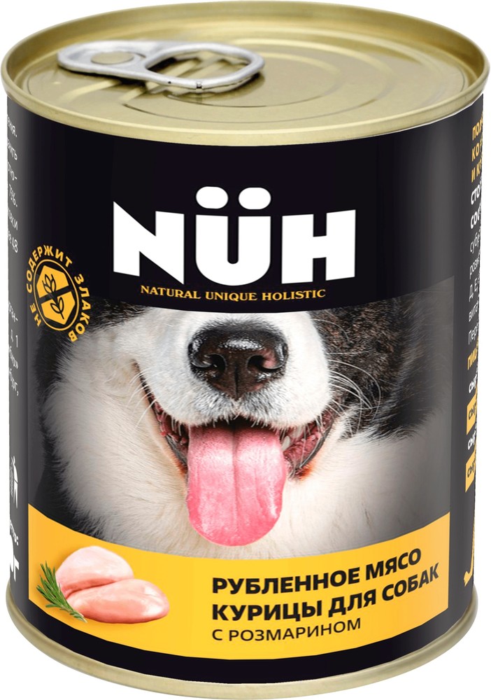 NUH Adult Medium&Maxi Breed Dog Курица консервы для собак 340 г