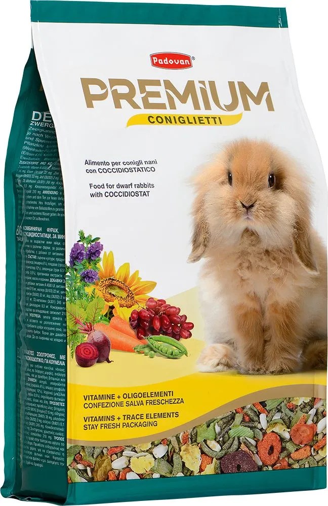 Padovan Premium Coniglietti корм для кроликов 500 г 1