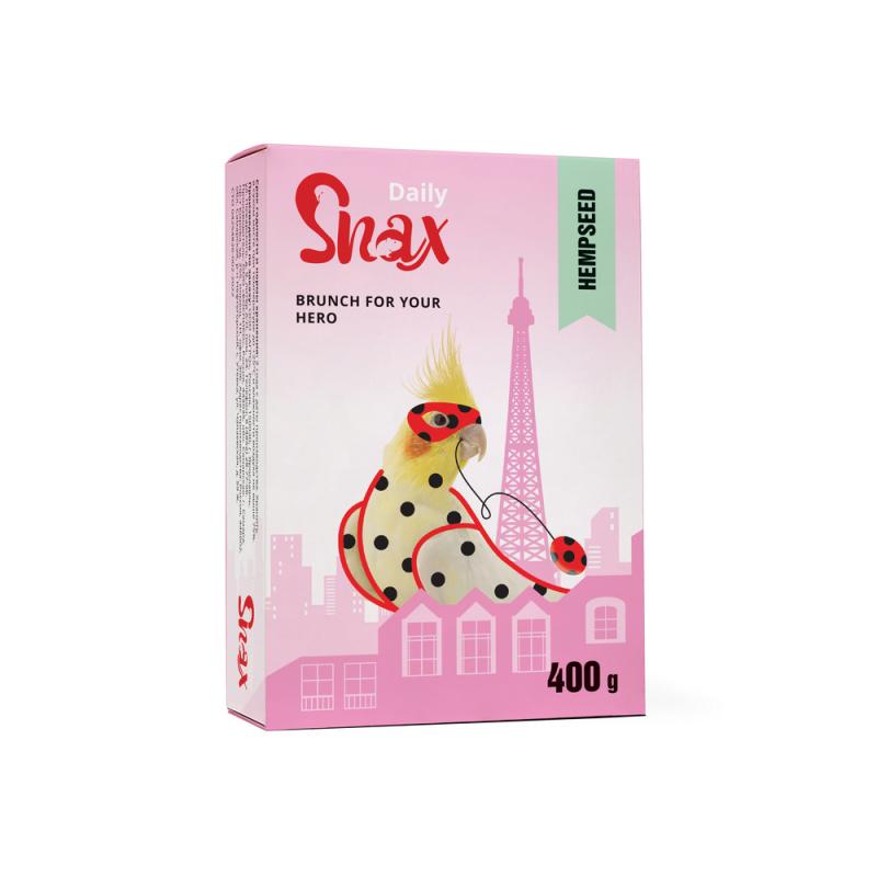 Snax Daily Корм коробка для средних попугаев 400 г