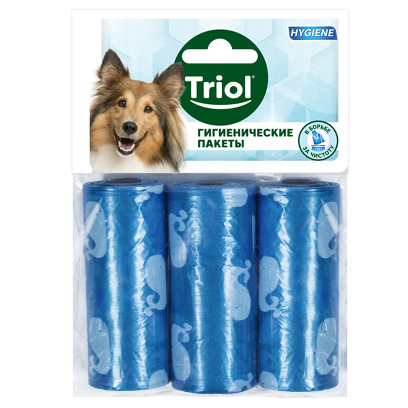 Пакеты Triol для выгула собак 3 шт